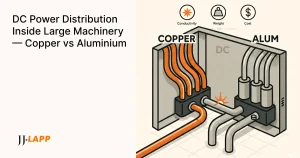 Copper vs Aluminium Cable for DC Power Distribution in Machinery